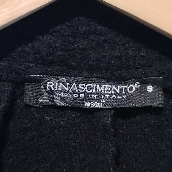 NWOT Rinascimento Black sequin wool blazer Jacket S - Picture 6 of 17